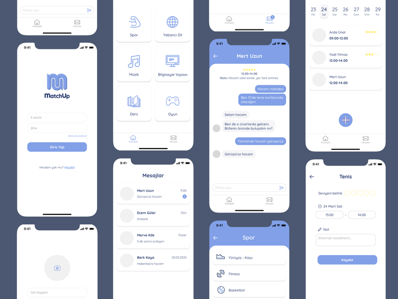 MatchUp App Design