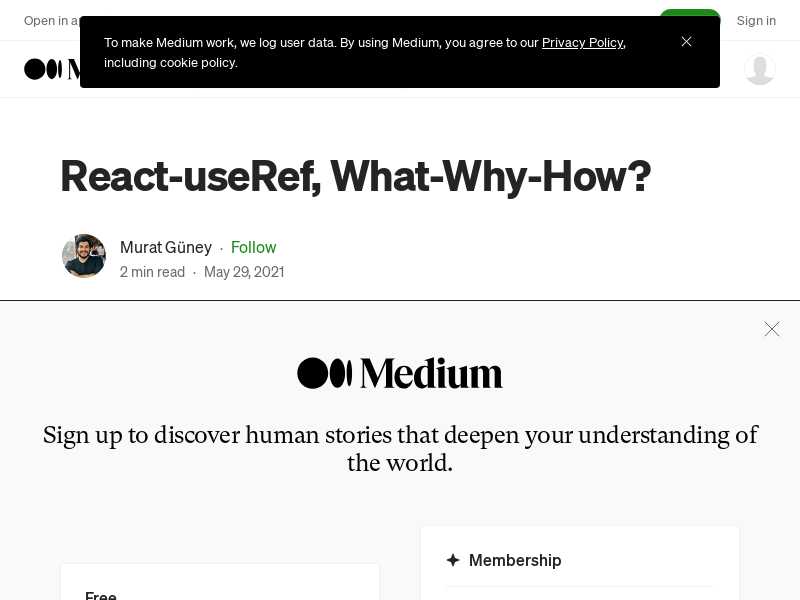 Murat Güney | React-useRef, What-Why-How?